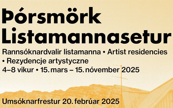 Opið fyrir umsóknir - Þórsmörk listamannasetur